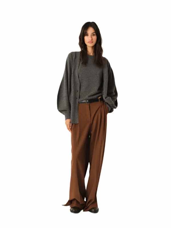 Como Sleeve Cardigan in Grey Melange OdorControl Treatment