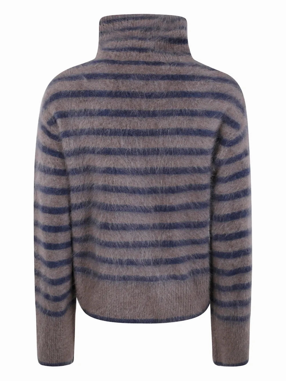 Hero Fit Balance Core Floren Sweater in Truffle/Night Fall Brushed Stripes