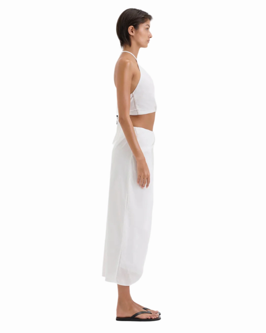 Azura Midi Skirt in Ivory SeamlessTransition