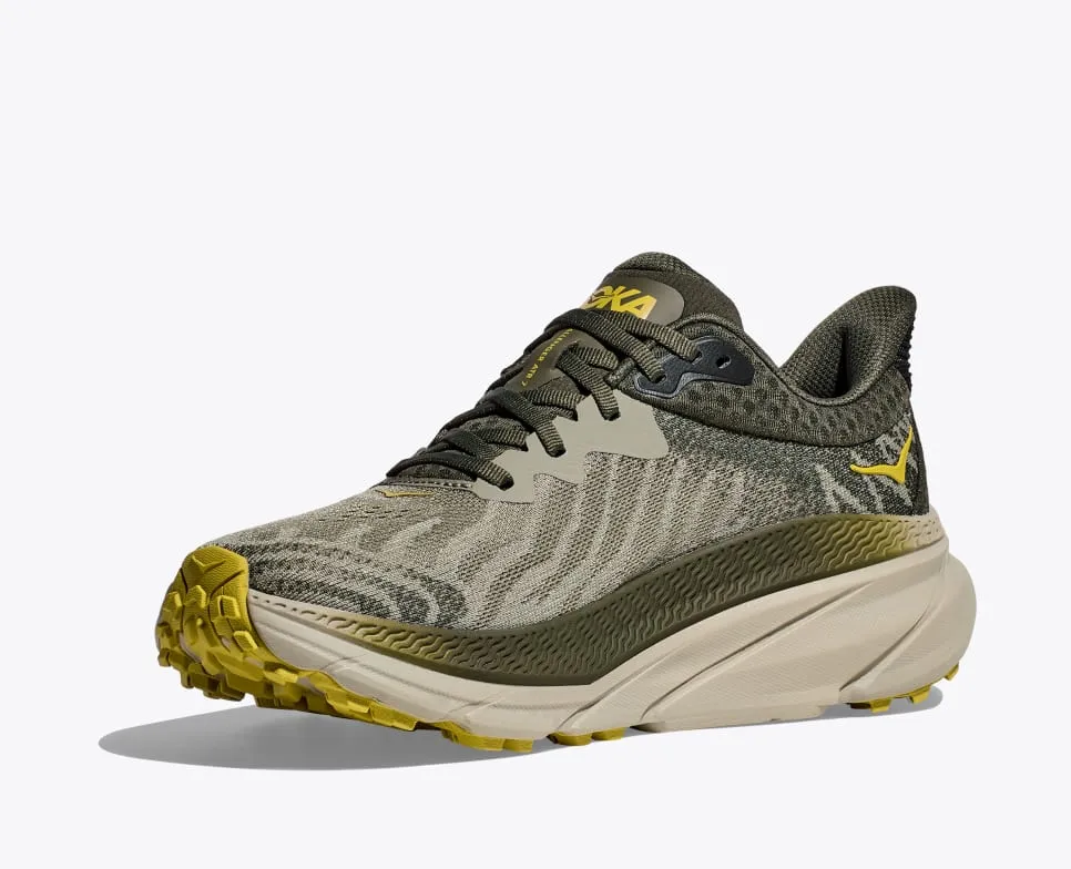 Stylish Sole Sporty Look HOKA MENS CHALLENGER 7 - OLIVE HAZE / FOREST