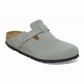 Birkenstock Boston Soft Footbed Narrow Clog (Women) - Pure Sage Suede Style Option