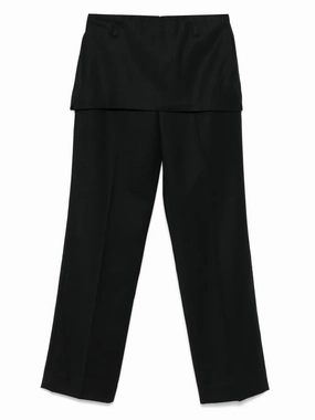 Skirt Trouser in Black ElasticBinding