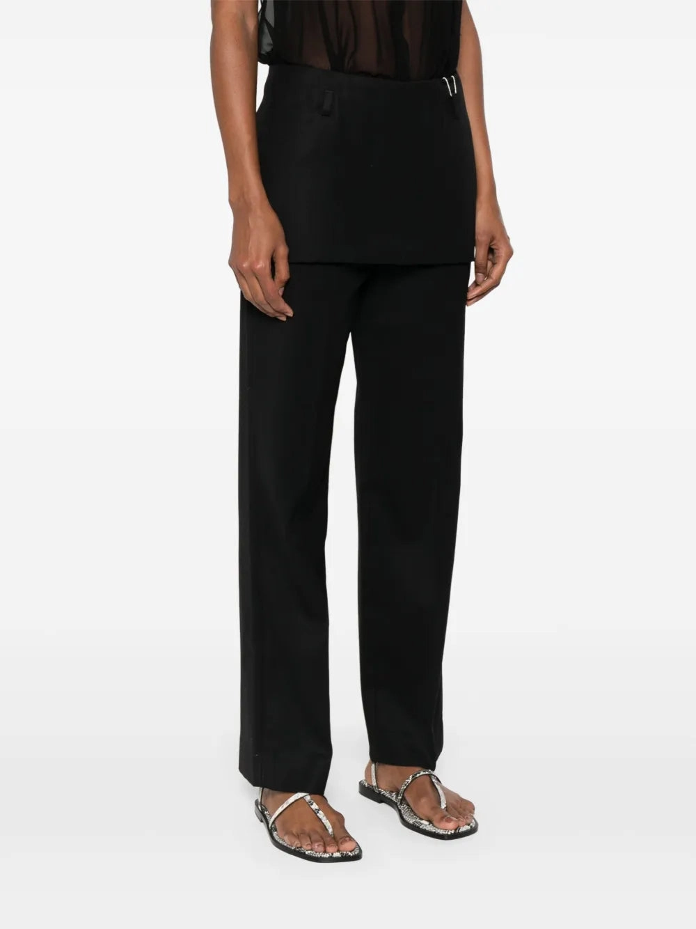 quick dry DurableWeave Skirt Trouser in Black