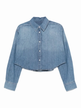 Tribal Soul Ana Cropped Shirt in Somerset