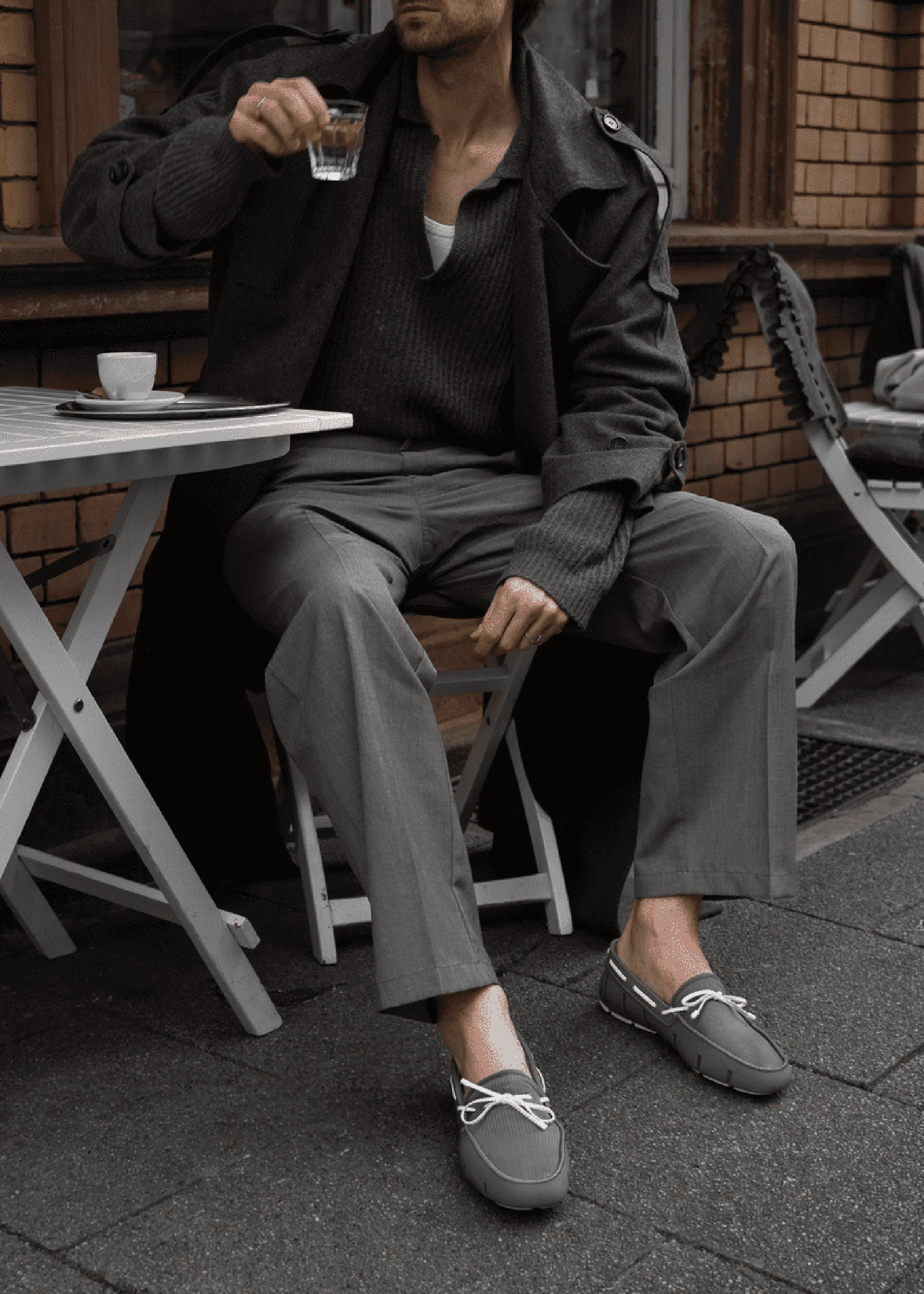 Impact Dispersal Geometry Braided Lace Loafer