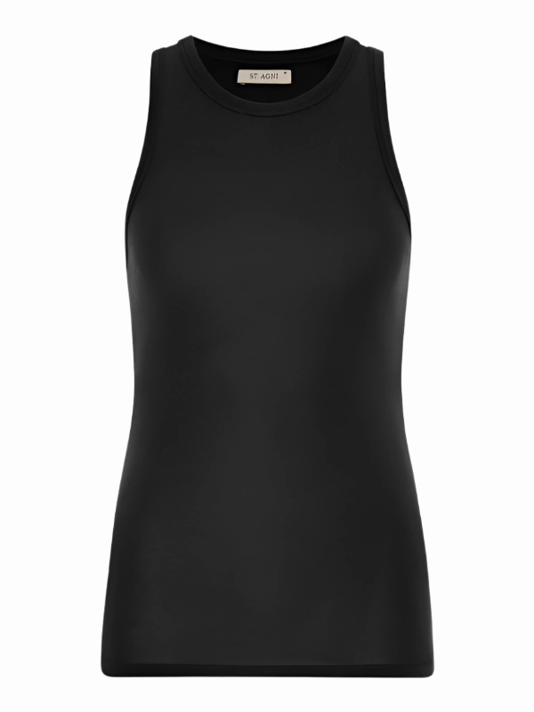 Smart Design All-Weather Wear Jersey Tank in Black