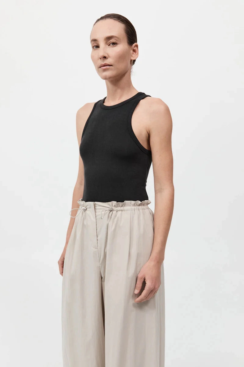 Nordic Light Soft Inner Lining Jersey Tank in Black