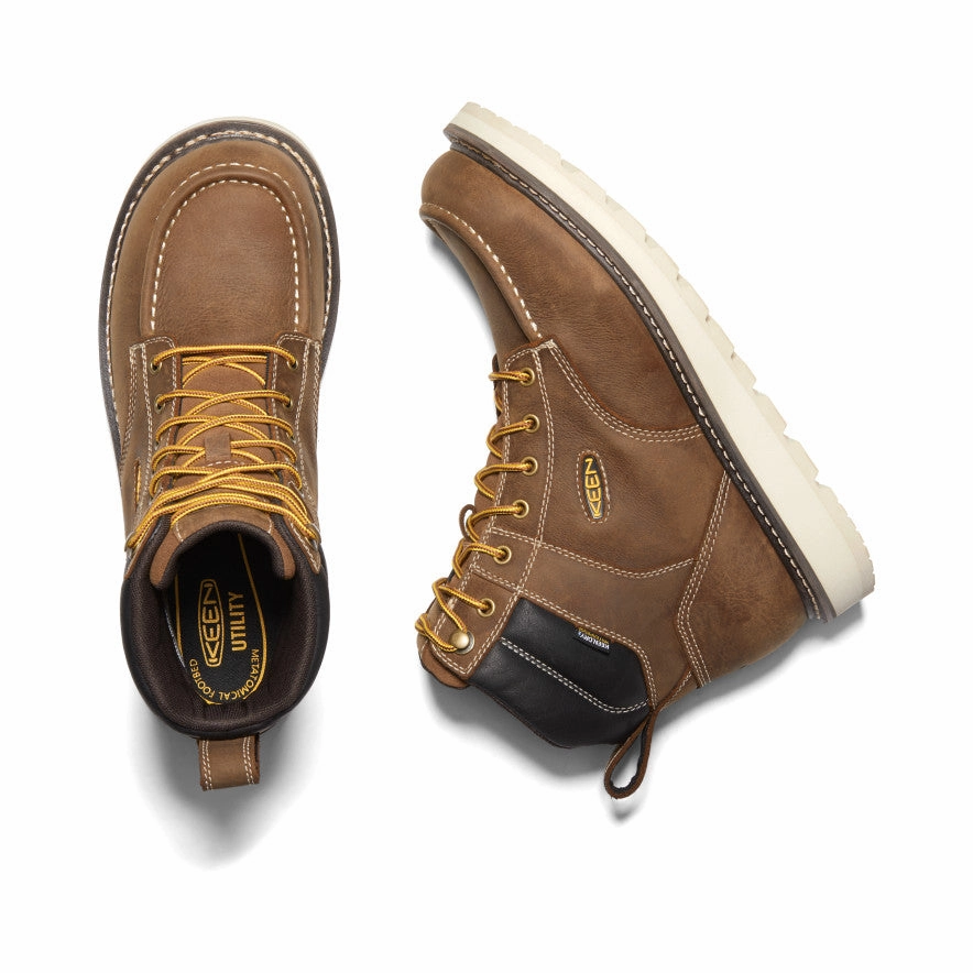 Men's Cincinnati 6" Waterproof Boot (Soft Toe)  |  Belgian/Sandshell Slip-resistant Traction