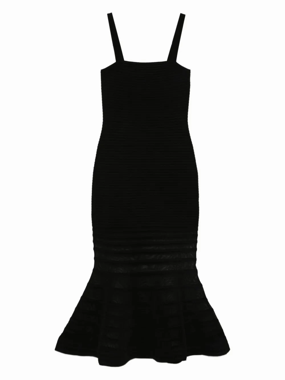 Vallarie Knit Midi Dress in Black Tight Core