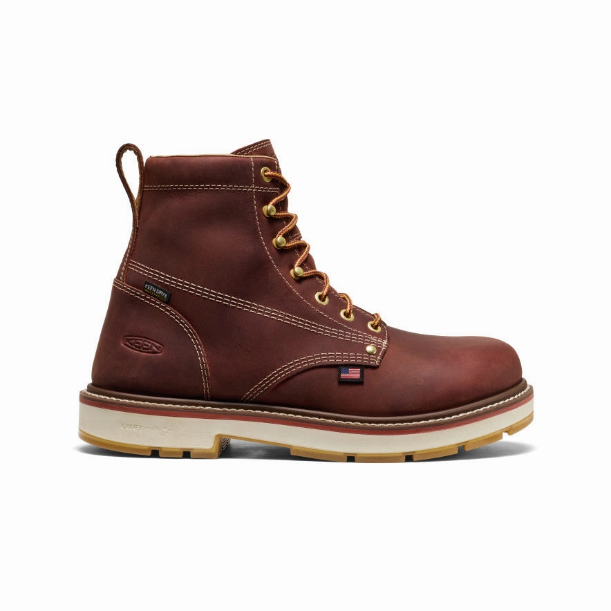 Men's Liberty 6" Waterproof 90?? Heel Boot (Carbon Toe)  |  Bombay Brown/Gum Long-lasting Cushion Tough Construction