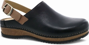 DANSKO MERRIN BLACK Stylish Features All-Day Slides