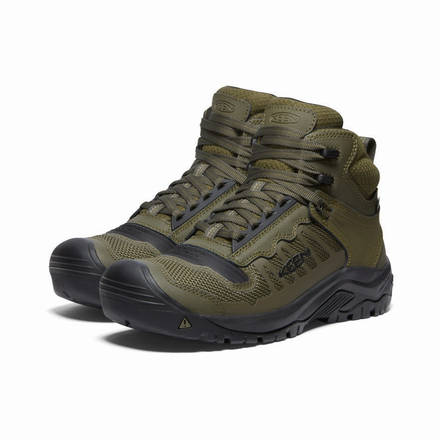 Outdoor Performance Cold resistant Men's Reno Waterproof Mid (Soft Toe)  |  Dark Olive/Black