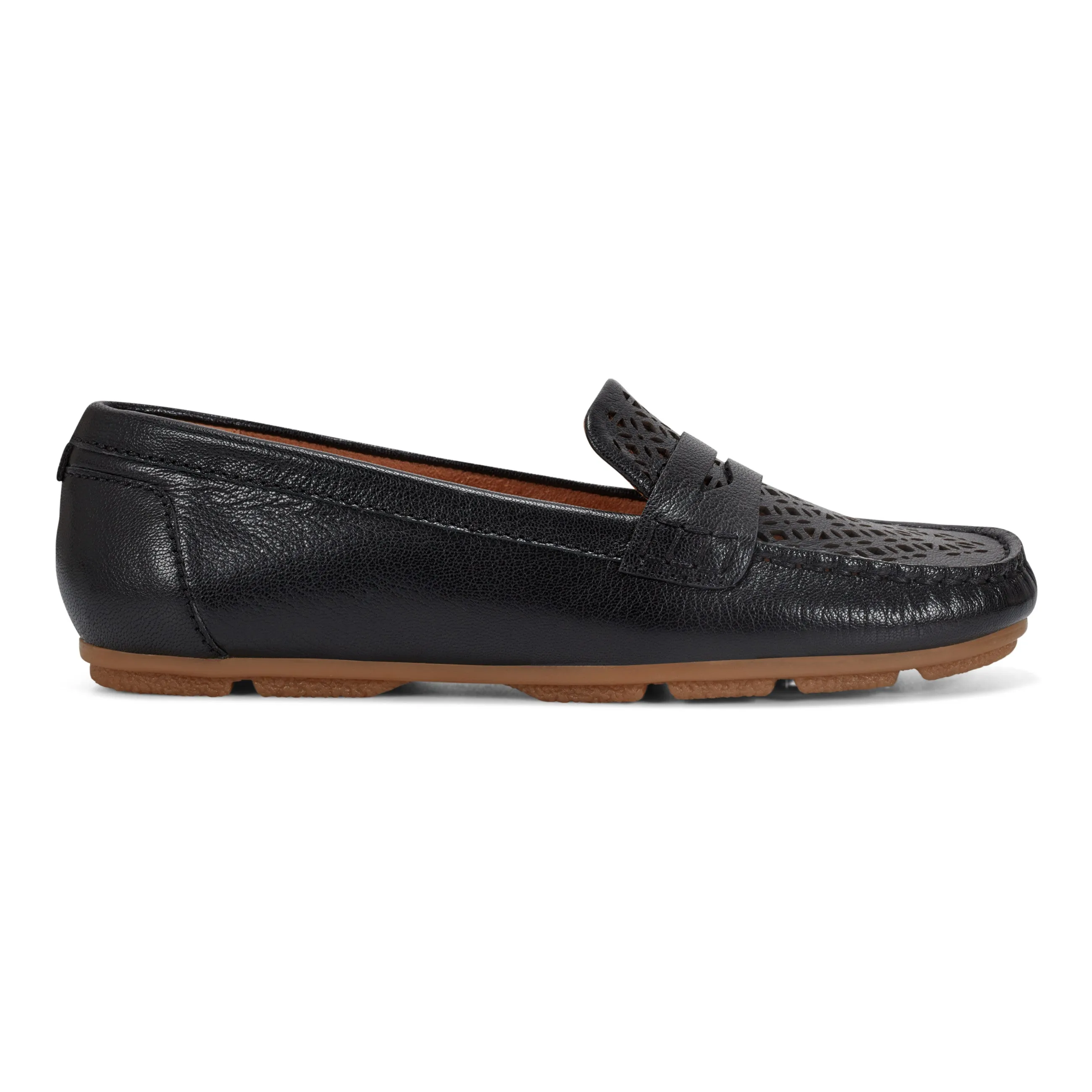 Stretch Panels Remi Almond Toe Slip-on Casual Flat Loafers