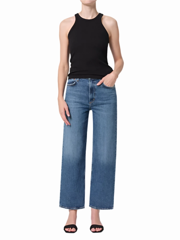 Recycled Polyester Ren High Rise Wide Leg in Fix