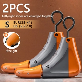 Repacego 2Pcs Shoe Stretcher Shoe Trees Universal Unisex Women Men Adjustable Length Width high top Expander Extender Keeper Lightweight Reinforced Heel Non-marking sole