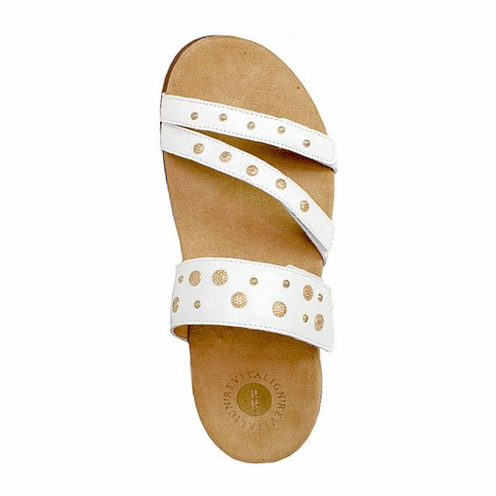 Revitalign Playa Slide Sandal (Women) - White Timeless Fit Look