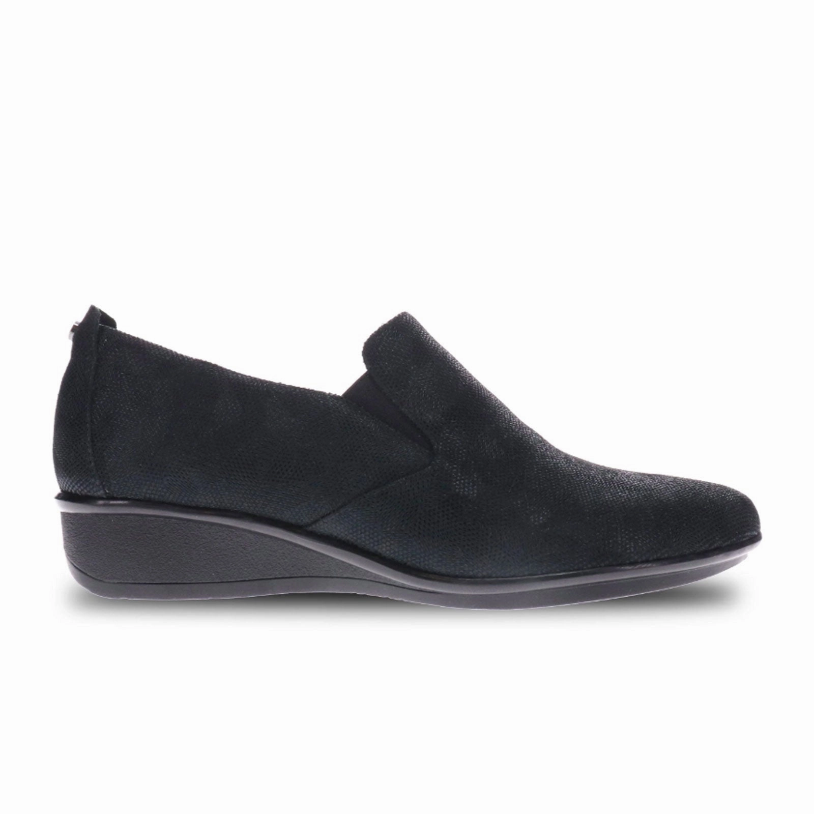 Revere Jamaica Slip On Loafer (Women) - Black Angle Resort Ready