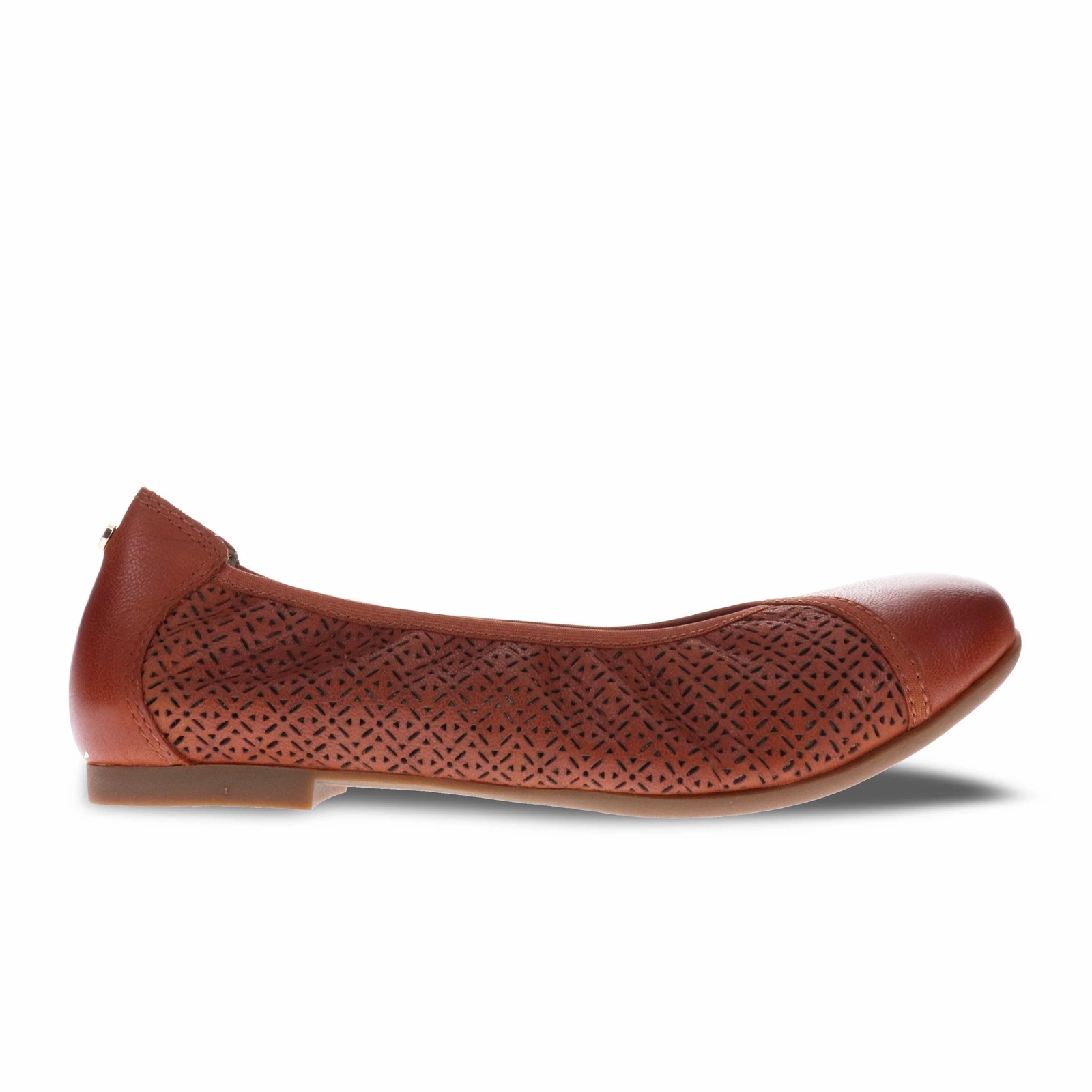 Revere Nairobi Ballet Flat (Women) - Cognac Lazer Active Moments
