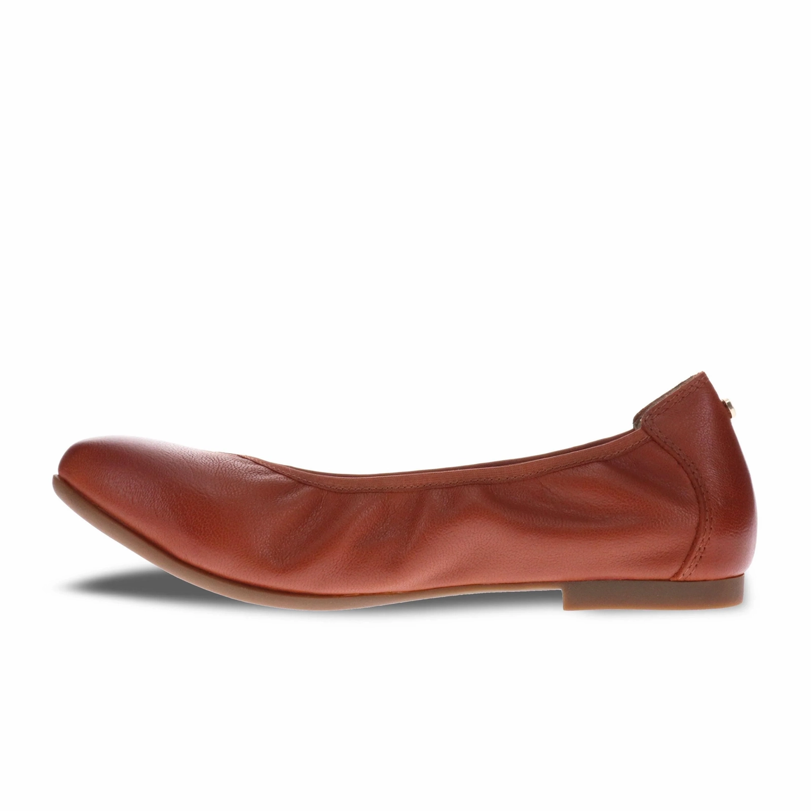 Revere Nairobi Ballet Flat (Women) - Cognac Lazer Retro Detail Polished Design