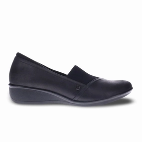 Revere Naples Stretch Loafer (Women) - Onyx Midi-Length Relaxed and Effortless