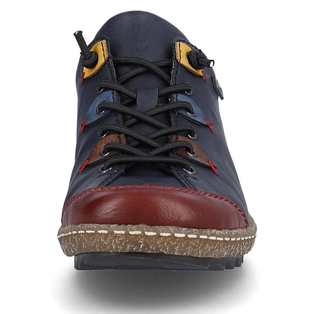 slowest RIEKER WOMENS L7561-14 -  BLUE / BRANDY
