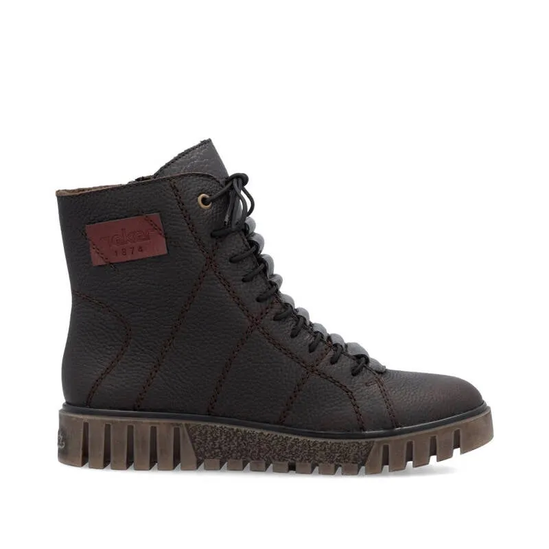 RIEKER WOMENS Y3421-25 - DARK BROWN Shock Diffusion Layer