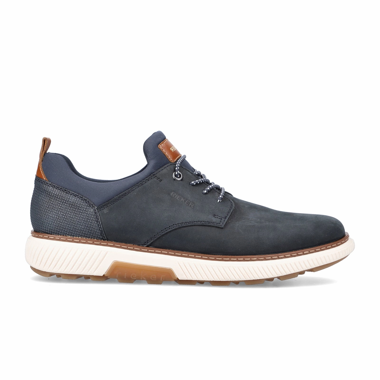 Rieker Stan B3360-14 Sneaker (Men) - Pazifik/Navy/Lak/Amaretto Easy Layers Mid Season