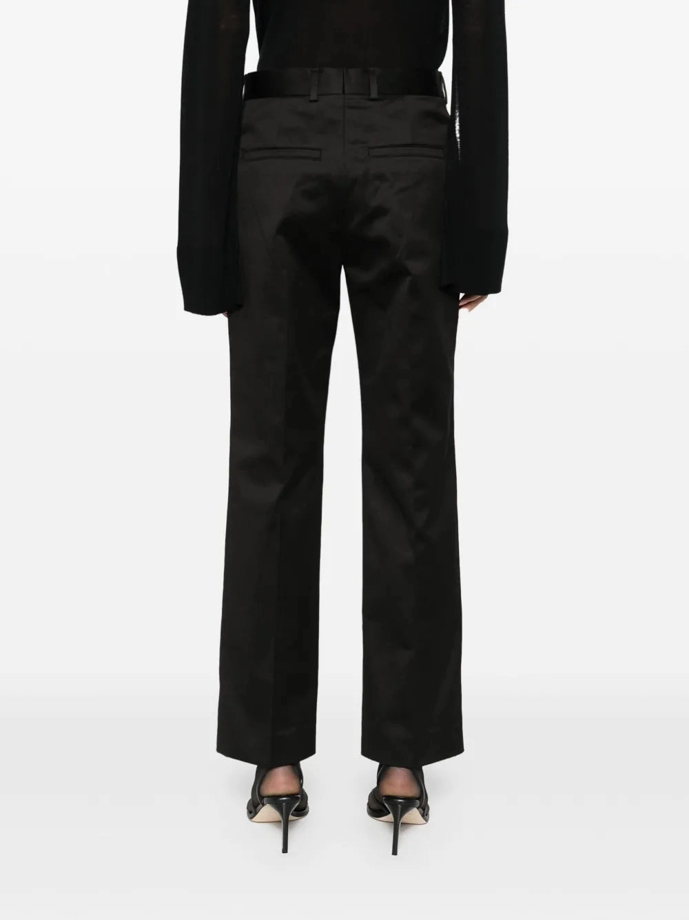 british retro Tailored Chinos in Black