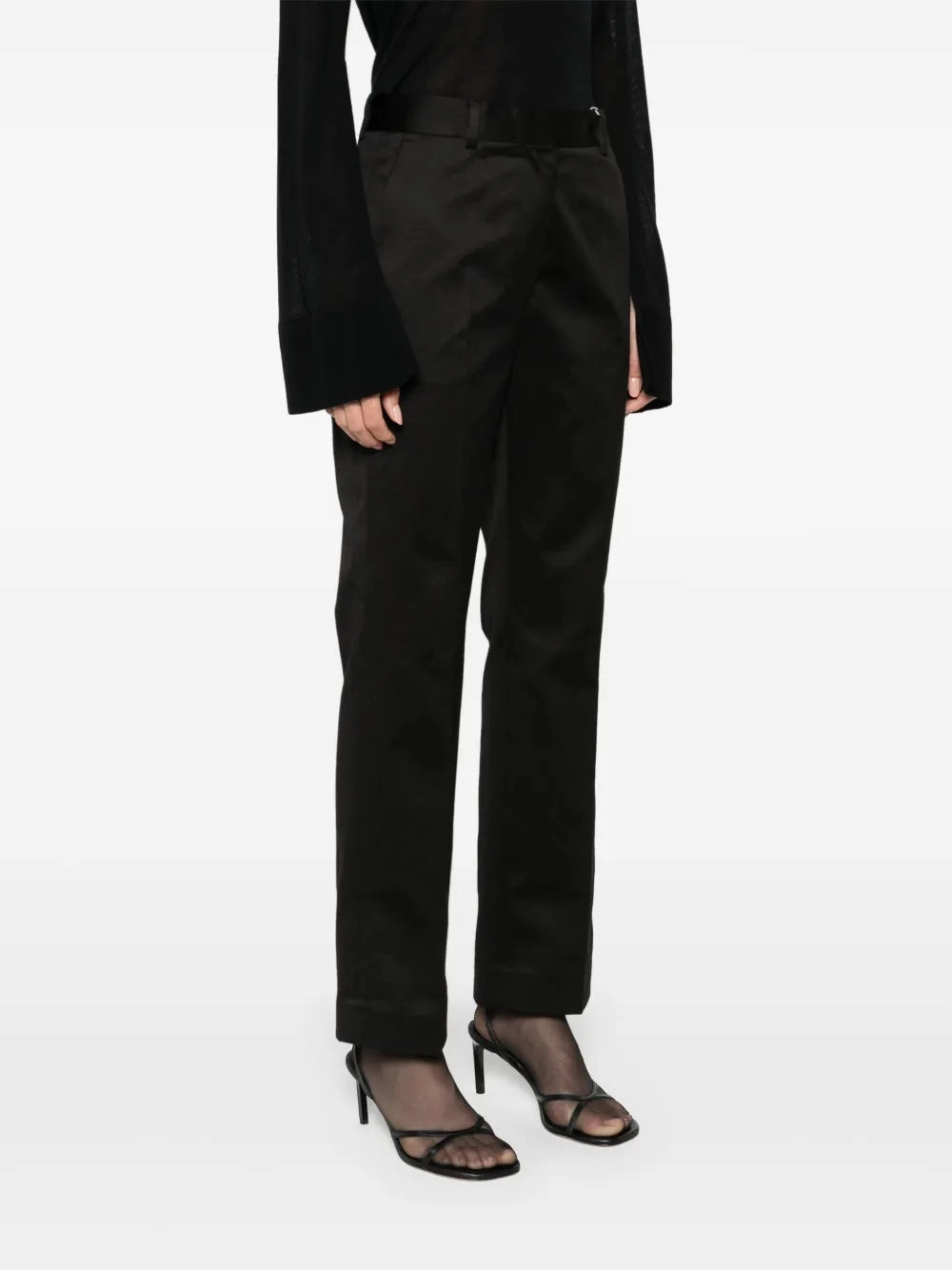 Cozy Robe Tailored Chinos in Black