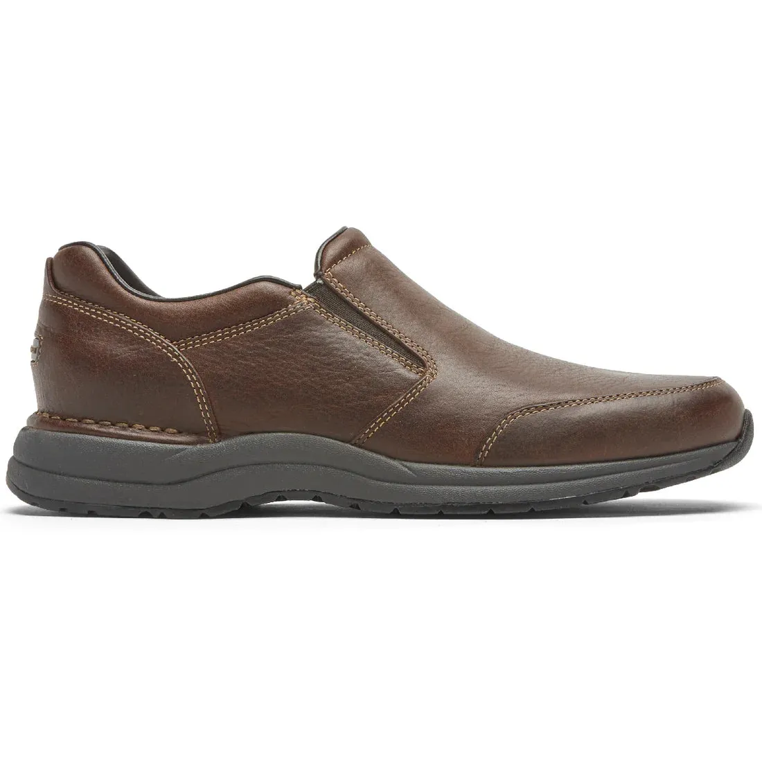 ROCKPORT MEN'S EDGE HILL 2 DOUBLE GORE SLIP-ON - BROWN Lightweight durability