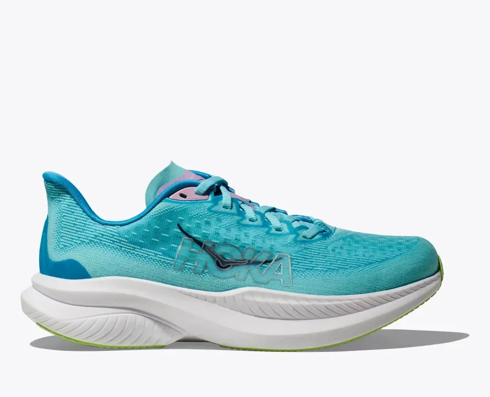 HOKA WOMENS MACH 6 - CLOUDLESS / WATERPARK Seamless Interior