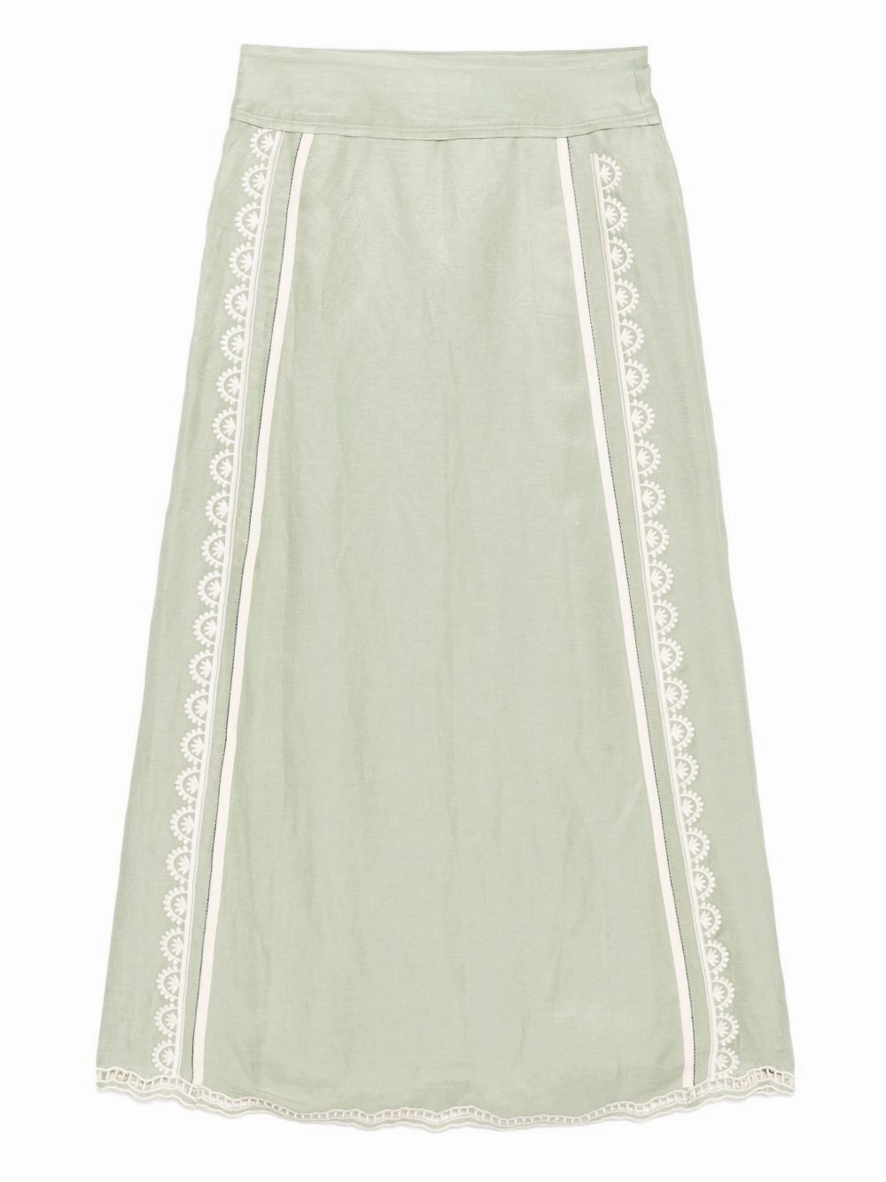 Family Style Sky Cool Rosalie Skirt in Green
