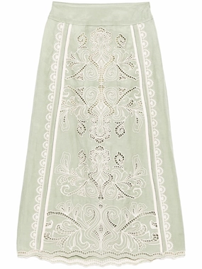 Nature Glow Casual Vibe Rosalie Skirt in Green