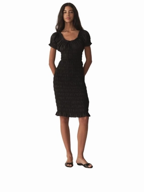 Rosalynn Dress in Black Sustainable Manufacturing