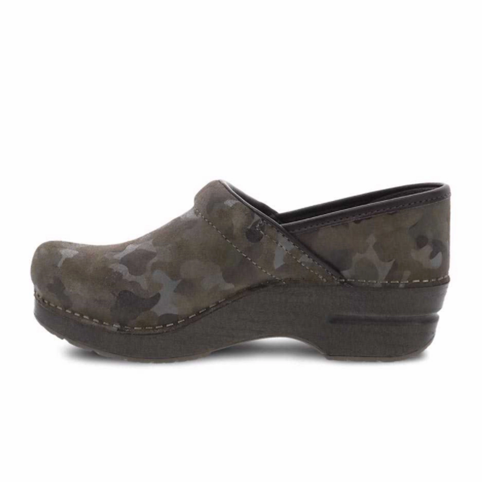 Dansko Professional Clog (Women) - Camo Suede Refined touch