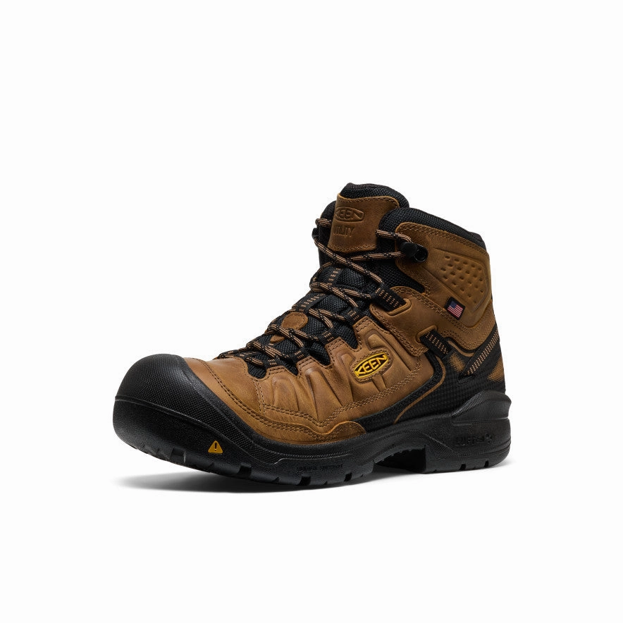 Men's Targhee IV Waterproof Work Boot (Soft Toe)  |  Belgian/Black All terrain