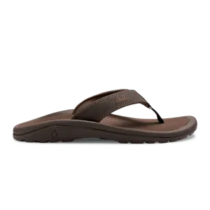 tight - fit OLUKAI MENS OHANA - TAN / DARK JAVA