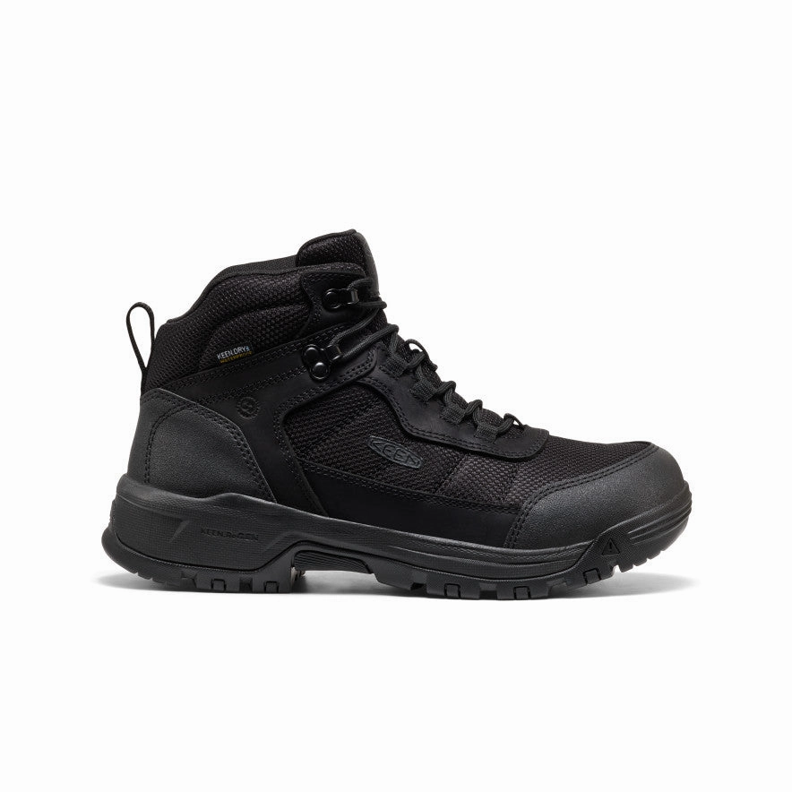 Outdoor Grip Gear Hard Working Men's Skokie Waterproof Work Boot (Soft Toe)  |  Black/Black