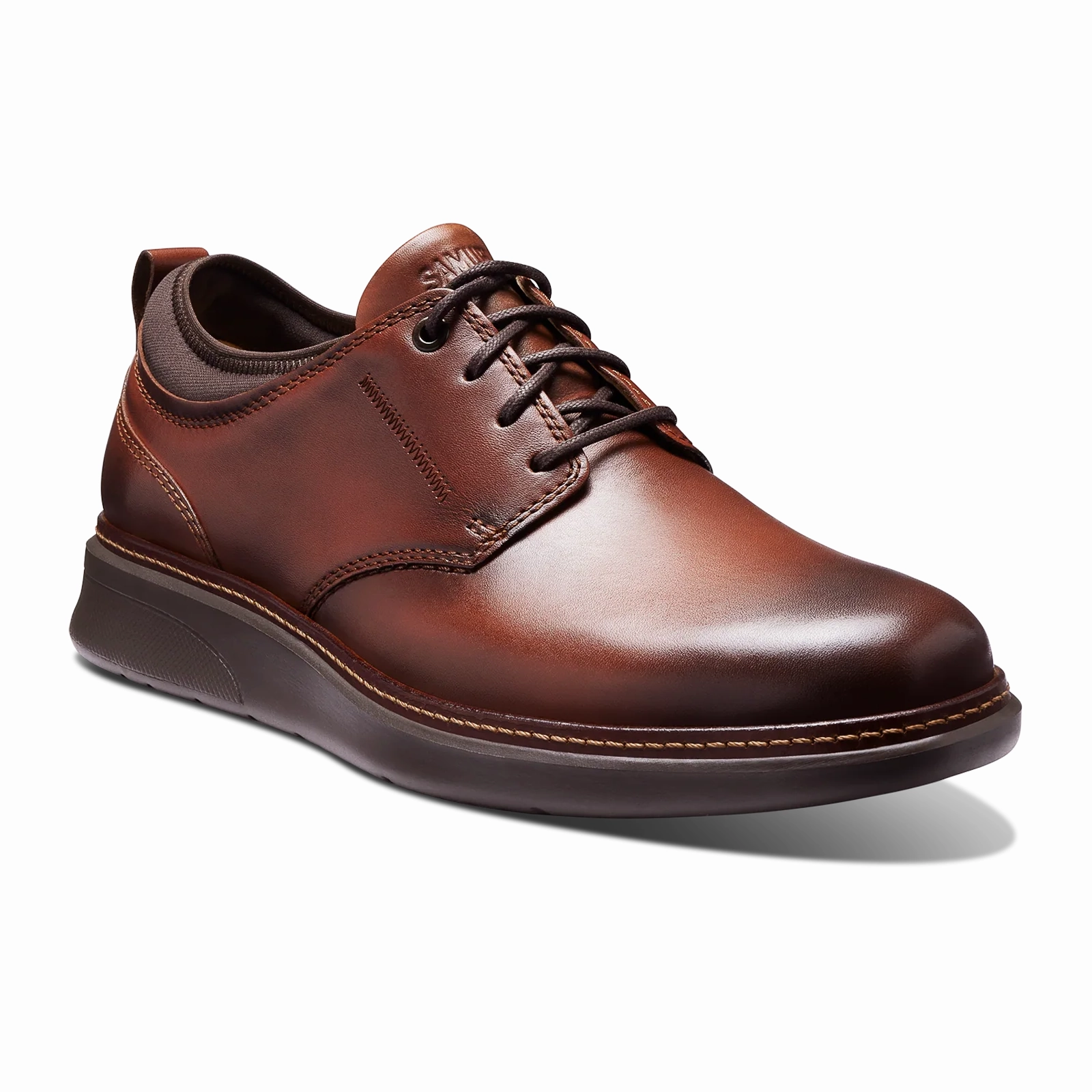 Samuel Hubbard Rafael Hybrid Lace Up (Men) - Cognac Leather All-Occasion Wear Travel Edge