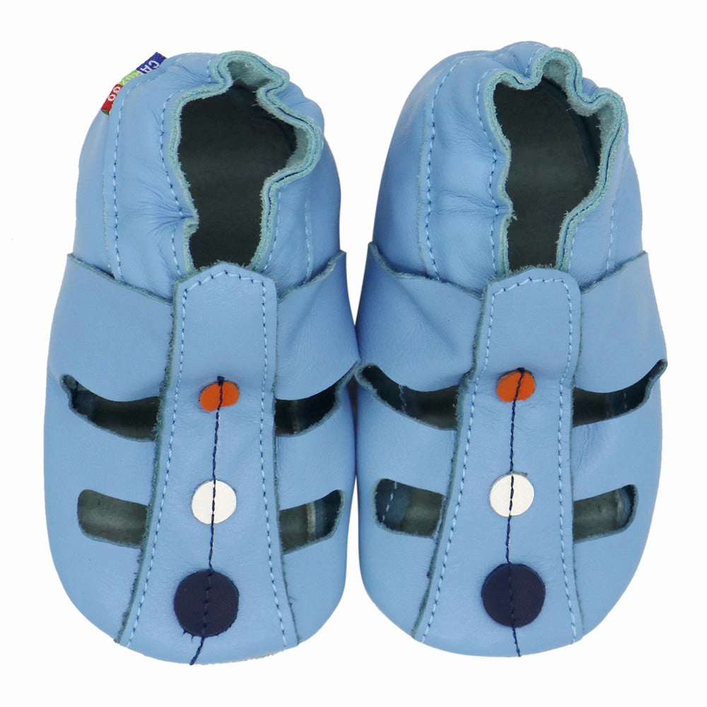 Sandals Dot Light Blue up to 4 Years Adaptive stability handmade - quality - level