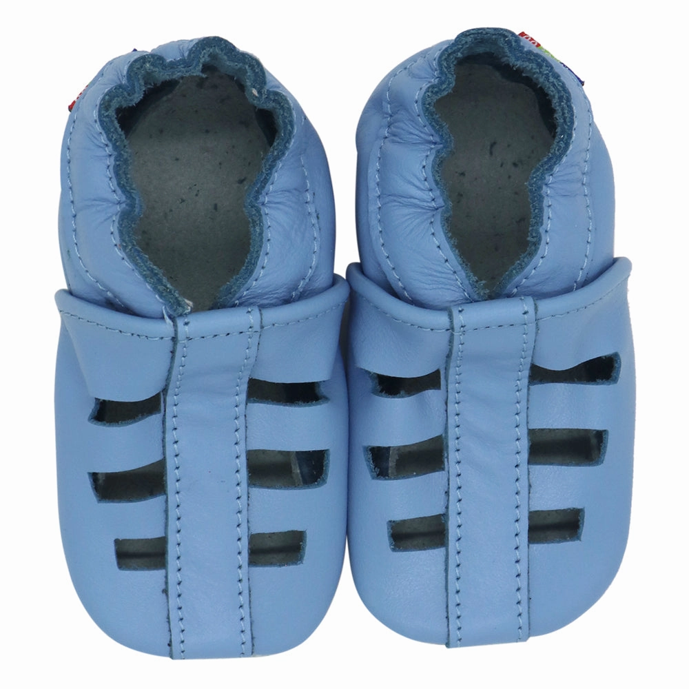 Sandals Light Blue up to 6 Years Old daily commuters Gusseted Tongue