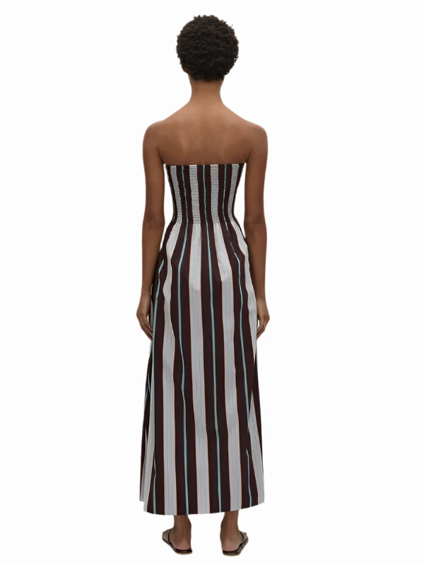 Sanya Maxi Dress in Athens Stripe Champion Glow Recycled materials