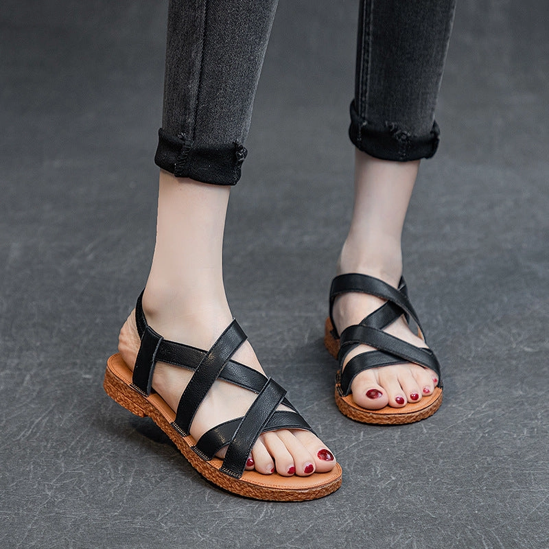 Women Soft Soled Casual Roman Sandals Shock Diffusing Plate thermal