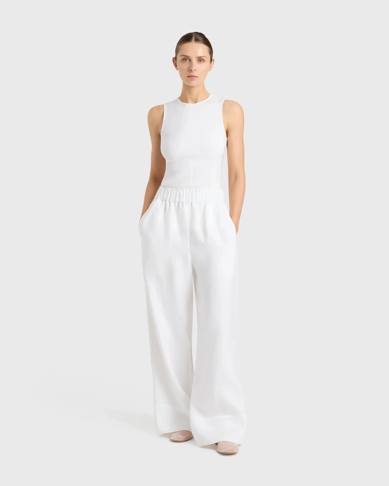 Delphi Universal Pant in White Washable fabric