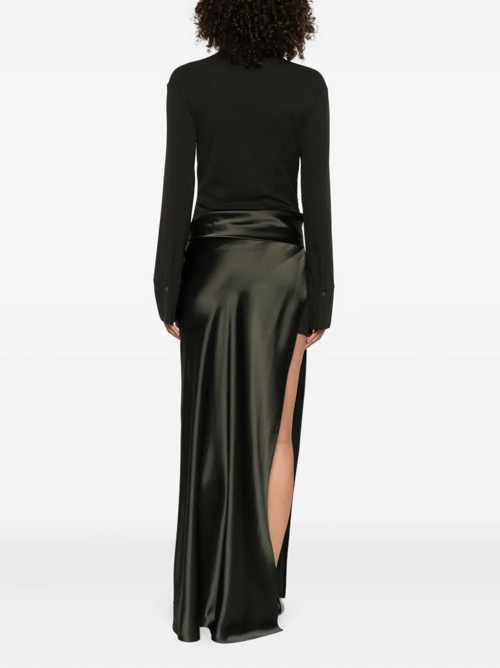 Scylla Dress in Dark Green Clean Fit FlexibleCollar