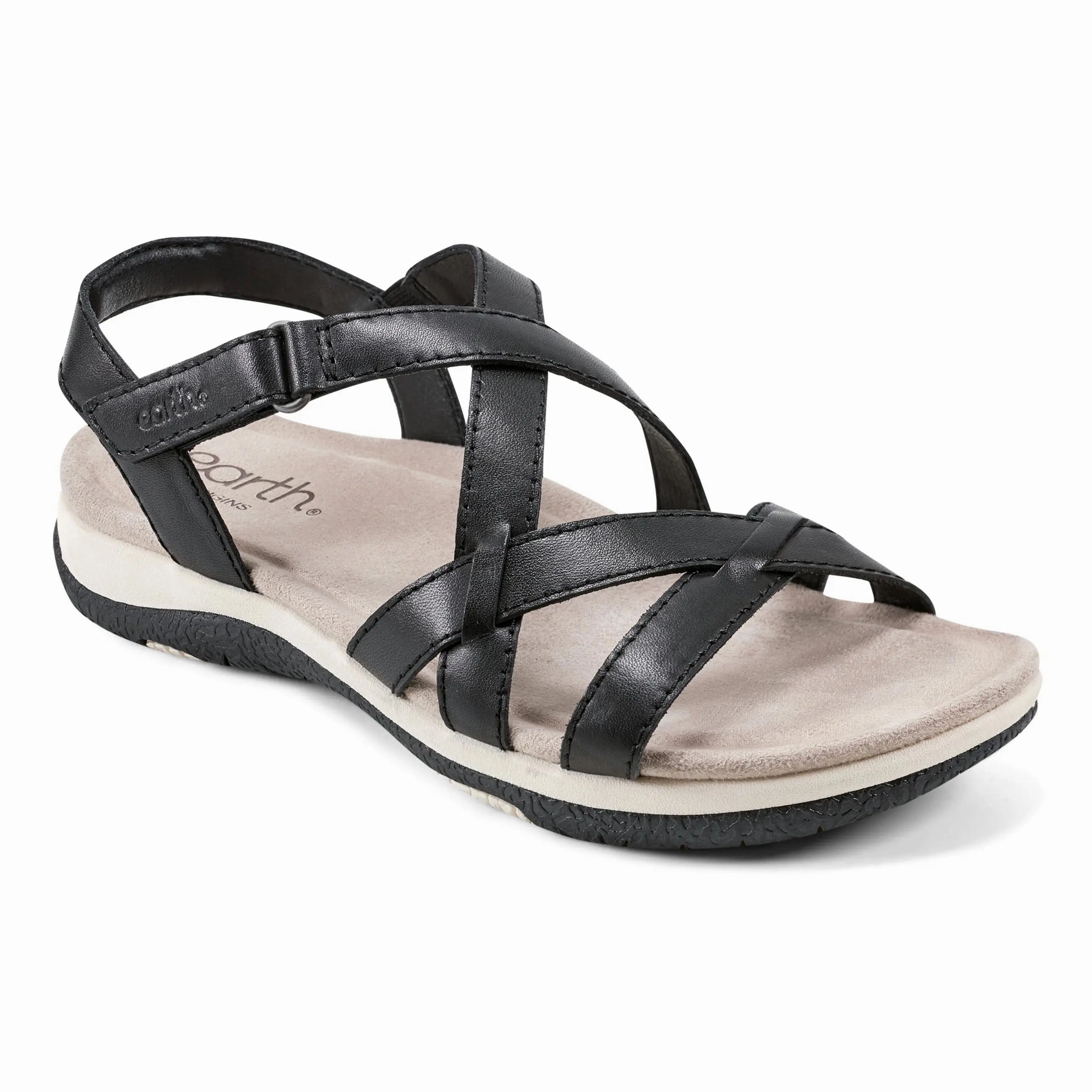 Ergonomic foot shape Abrasion Resistant Toe Sterling Casual Strappy Round Toe Flat Sandals