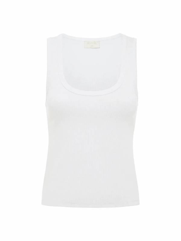 Cozy Knit Lewis Singlet in White