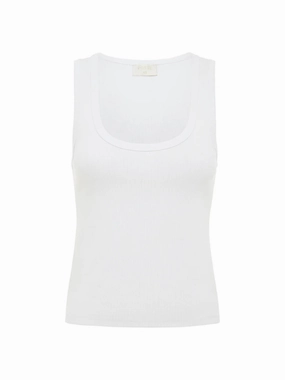 Cozy Knit Lewis Singlet in White