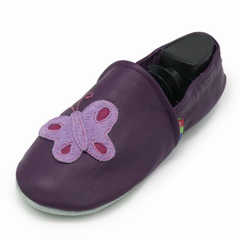 Impact Resistant Midsole Lightweight Frame Purple butterfly flower  Women Slippers