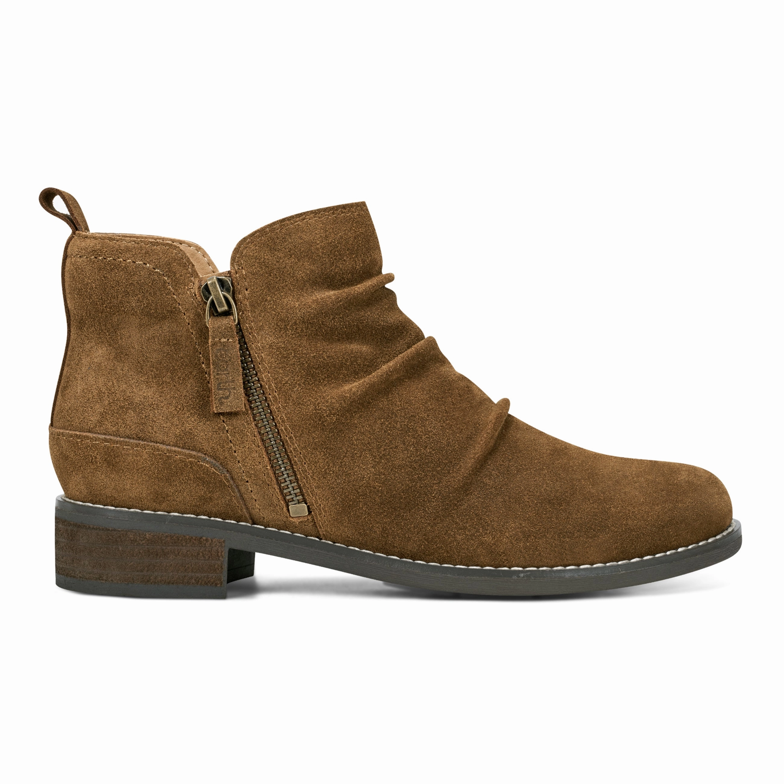 Nadya Round Toe Ruched Casual Booties edition
